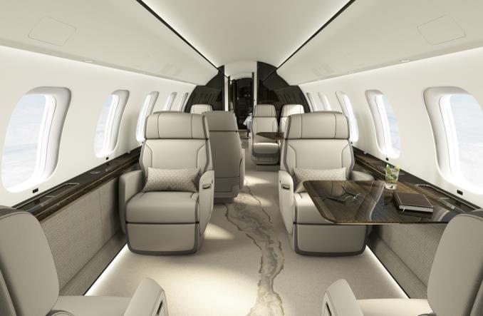 Салон Bombardier Global 8000